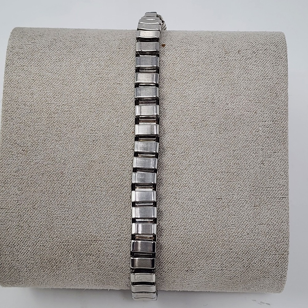 Vintage Lapis Inlay Oval Sterling Silver Expandable Women's Navajo‎ Quartz Watch - Picture 5 of 14